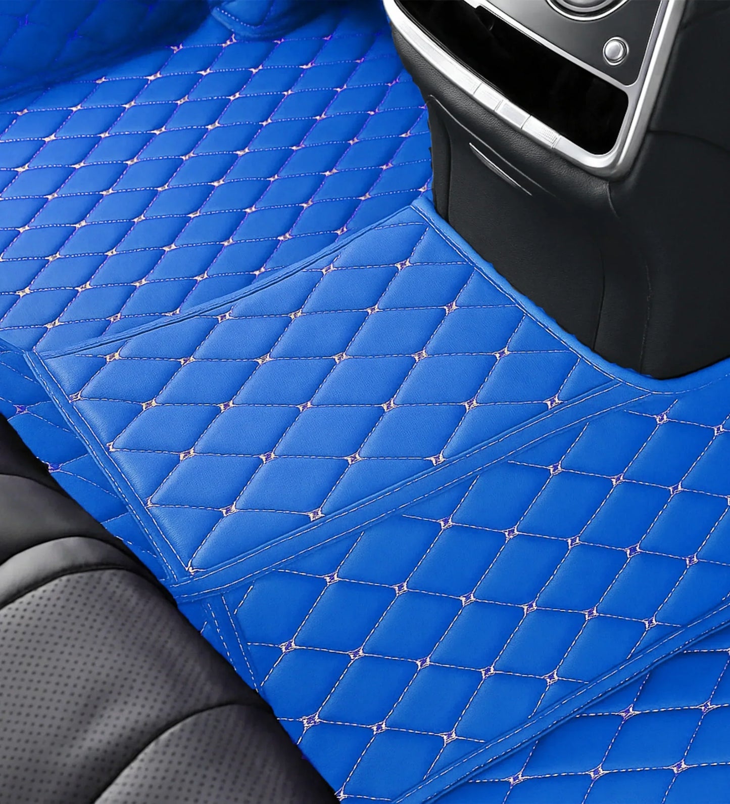 Diamond Series - Blue with Beige Stitching
