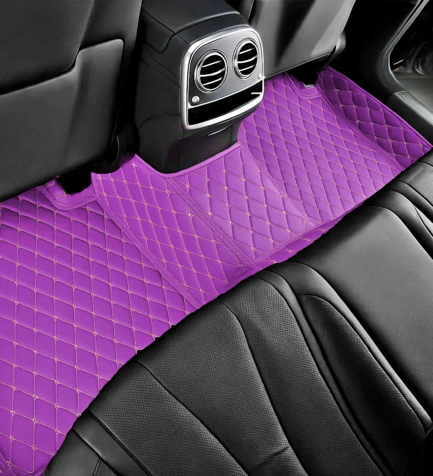 Diamond Series - Purple with Beige Stitching