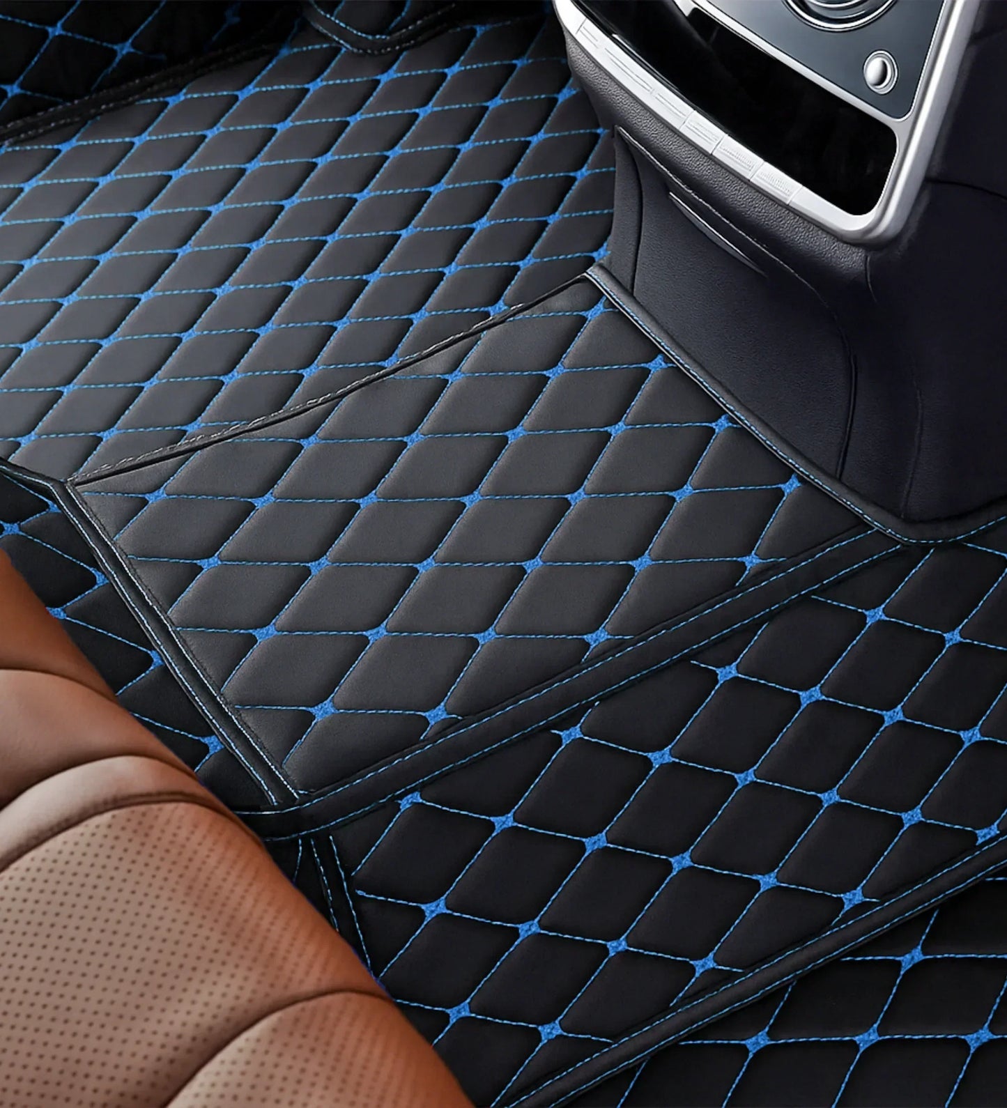 Diamond Series - Black with Blue Stitching
