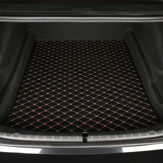 Base Trunk Mat - Black with Orange Stitching - Chrysler