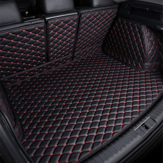 3D Trunk Mat - Black with Red Stitching - Bentley