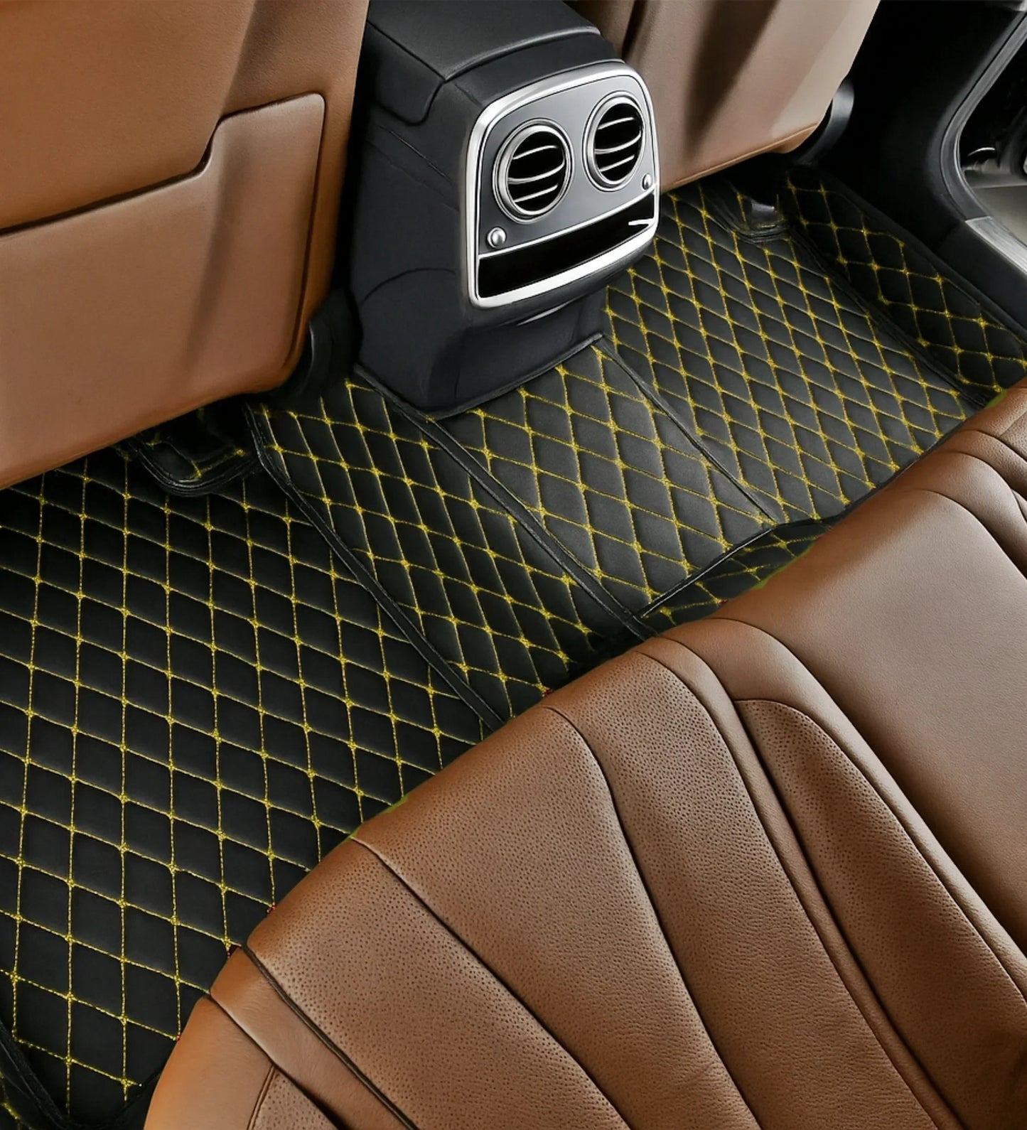 Diamond Series - Black with Yellow Stitching