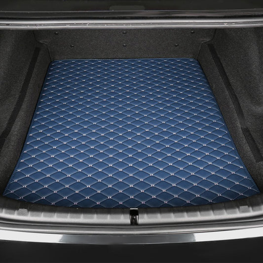 Base Trunk Mat - Blue with Beige Stitching - Infiniti