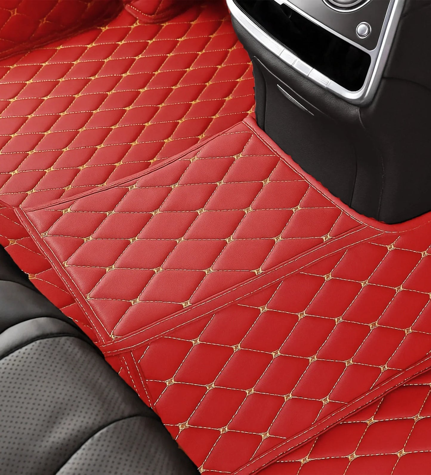 Diamond Series - Crimson with Beige Stitching
