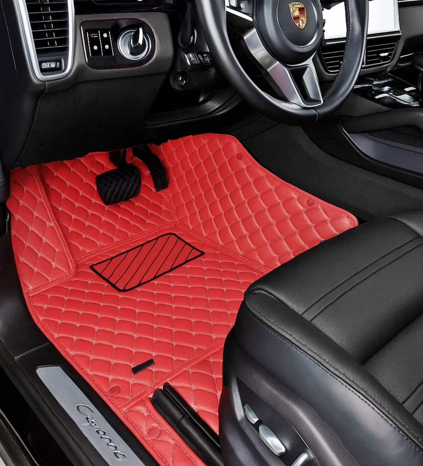 Diamond Series - Crimson with Beige Stitching