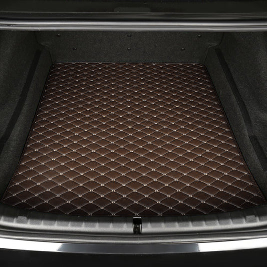 Base Trunk Mat - Mocha with Beige Stitching - BMW