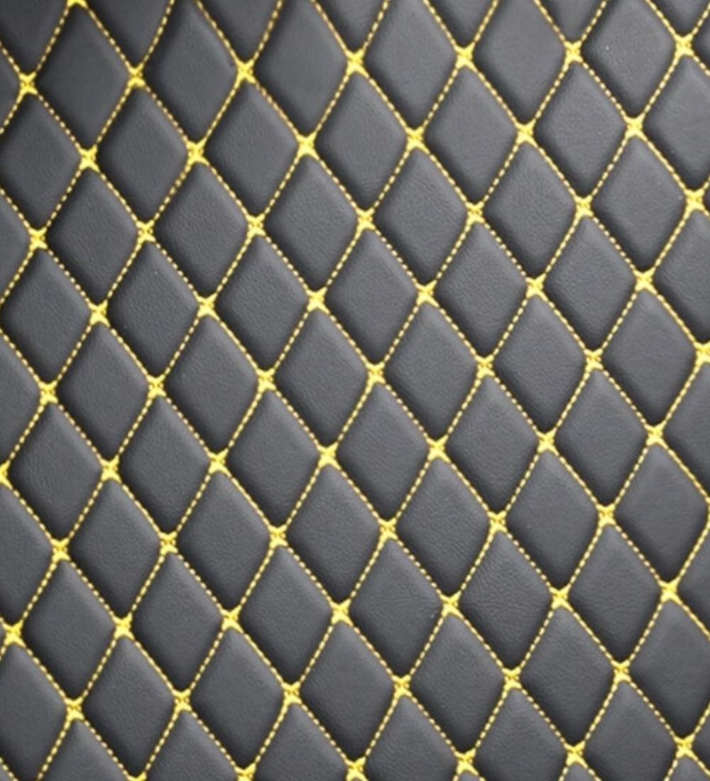 Diamond Series - Black with Yellow Stitching
